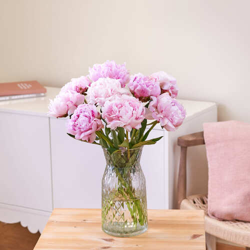 vaso di peonie